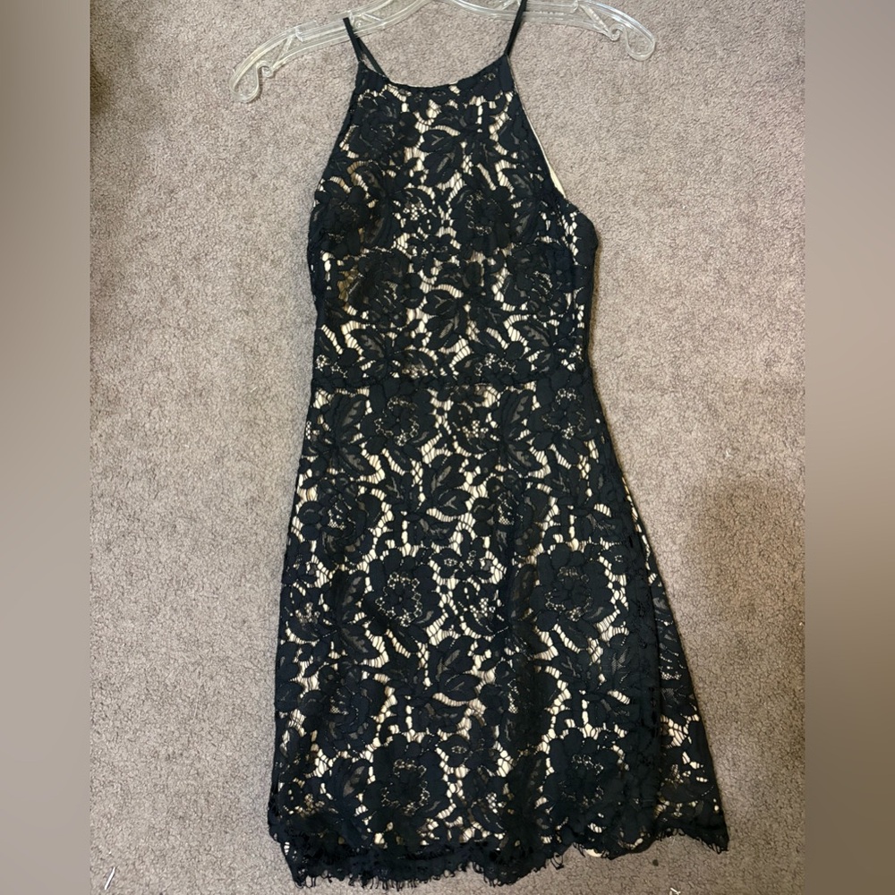 ASTR Black Lace mini Dress size xs